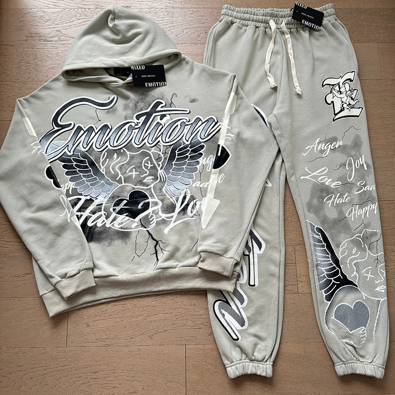Mixed Emotion “Angel” Hoodie and Sweatpants Set