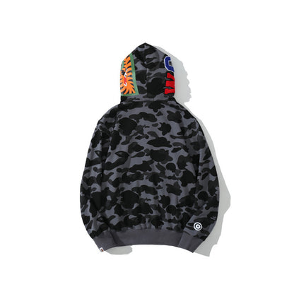 A Bathing Ape Color Camo Shark Full Zip Hoodie