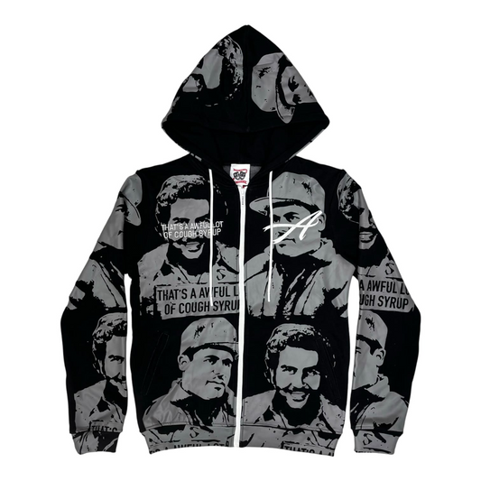 Asaali x Awful Lot of Cough Syrup Zip Up Hoodie