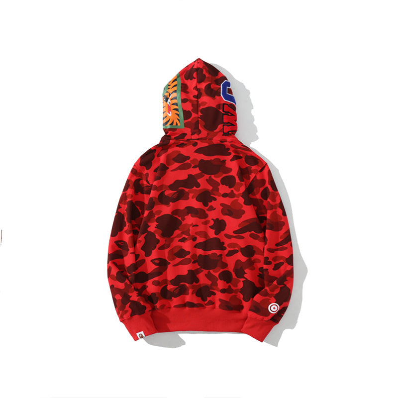 A Bathing Ape Color Camo Shark Full Zip Hoodie