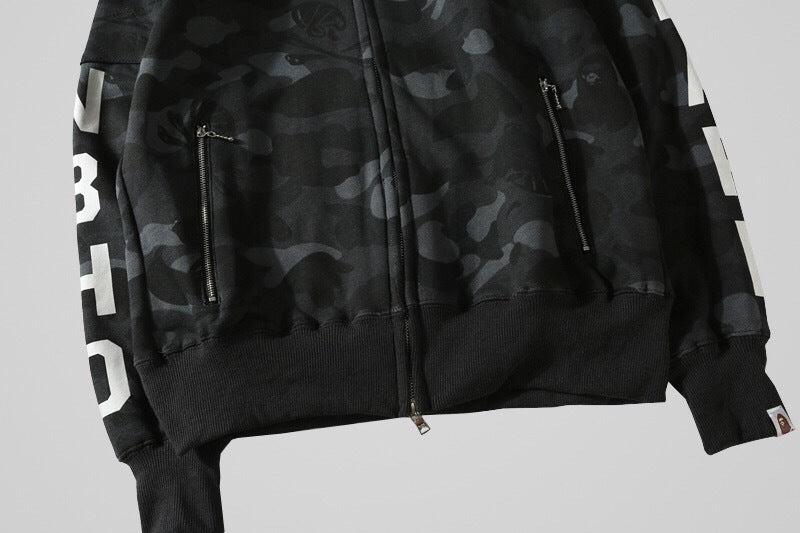 Bape x Nbhd Dark Skull Shark Hoodie