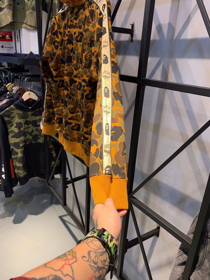BAPE x MCM Limited Edition Camouflage Zipped Hoodie