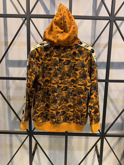 BAPE x MCM Limited Edition Camouflage Zipped Hoodie