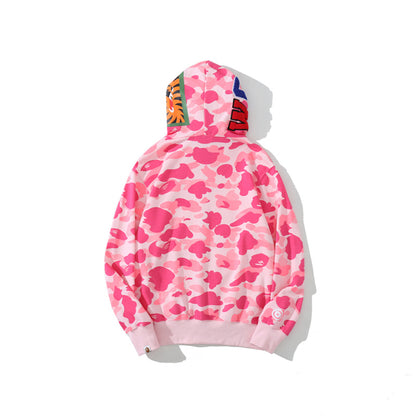 A Bathing Ape Color Camo Shark Full Zip Hoodie