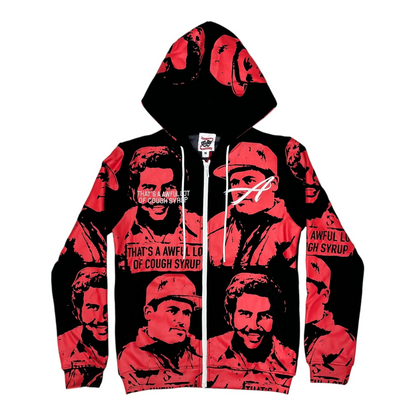 Asaali x Awful Lot of Cough Syrup Zip Up Hoodie