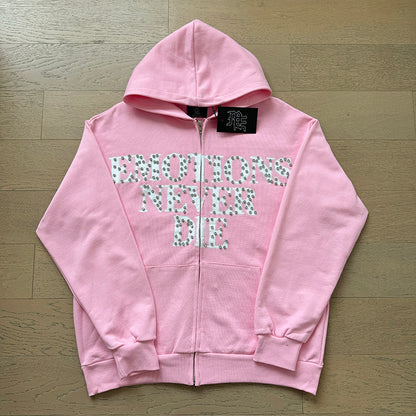 Mixed Emotion 'Emotion Never Die' Zip Up Hoodie
