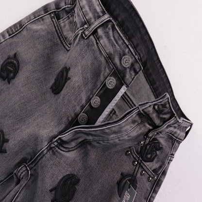 Godspeed Embordered Denim Shorts