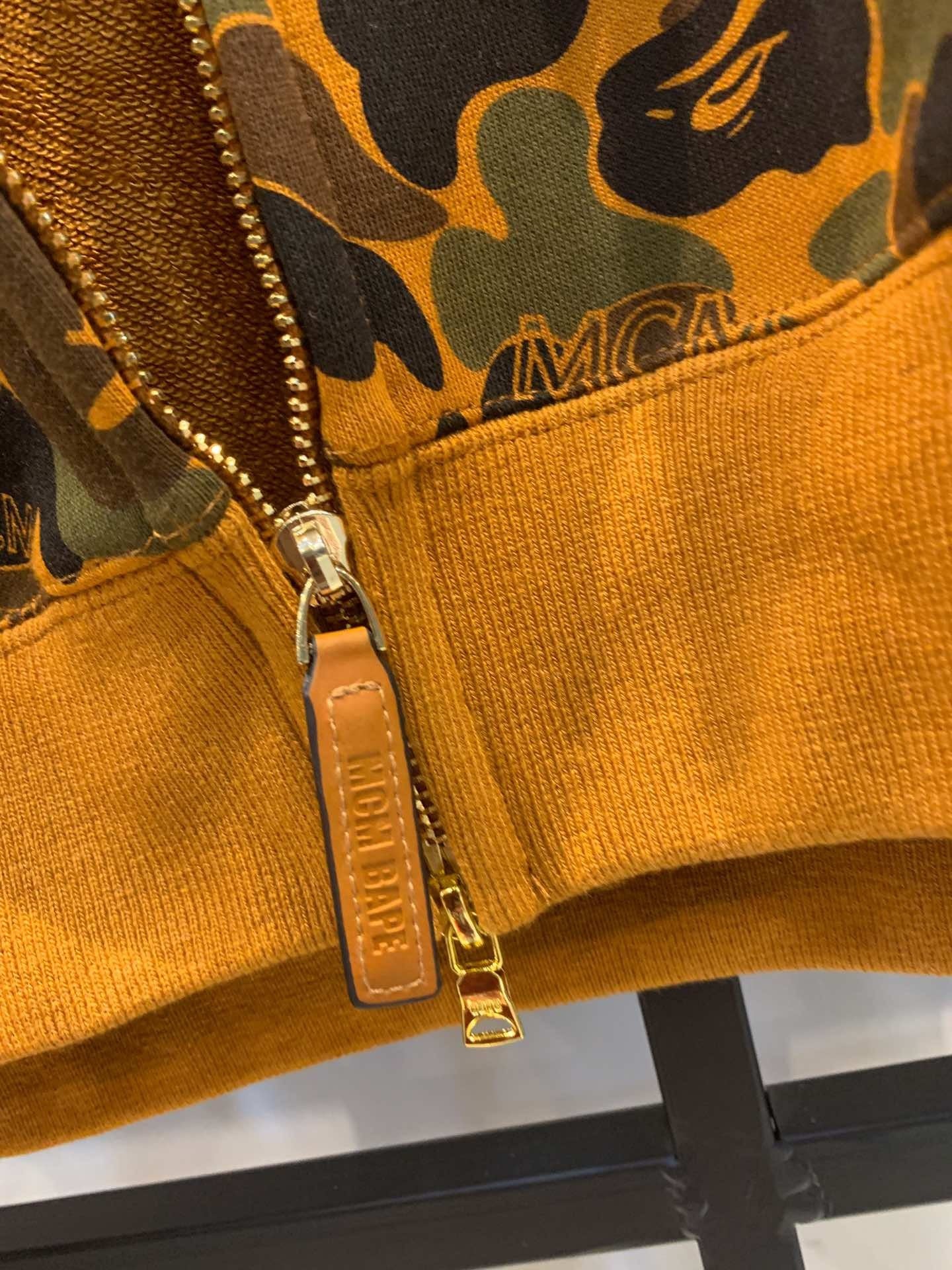 BAPE x MCM Limited Edition Camouflage Zipped Hoodie