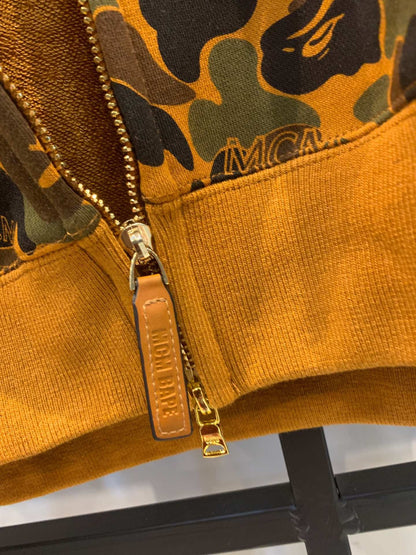 BAPE x MCM Limited Edition Camouflage Zipped Hoodie