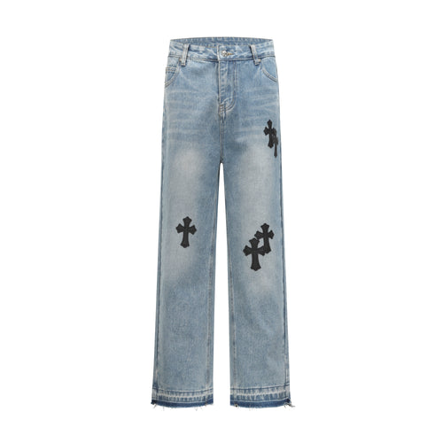 Chrome Hearts Levi's Cross Patch Blue Denim Jeans
