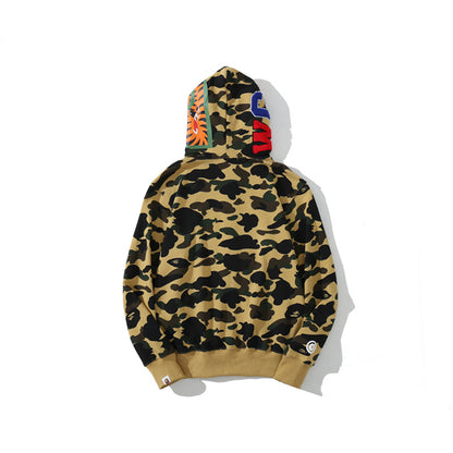 A Bathing Ape Color Camo Shark Full Zip Hoodie